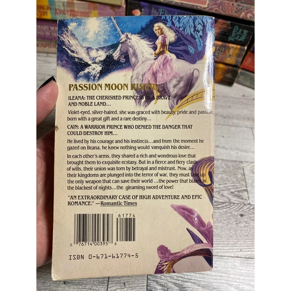 Passion Moon Rising Rebecca Brandewyne Paperback Romance 1988 1st‎ Print Ex-Lib